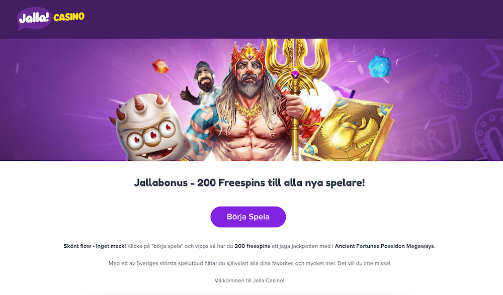 Jalla casino free spins
